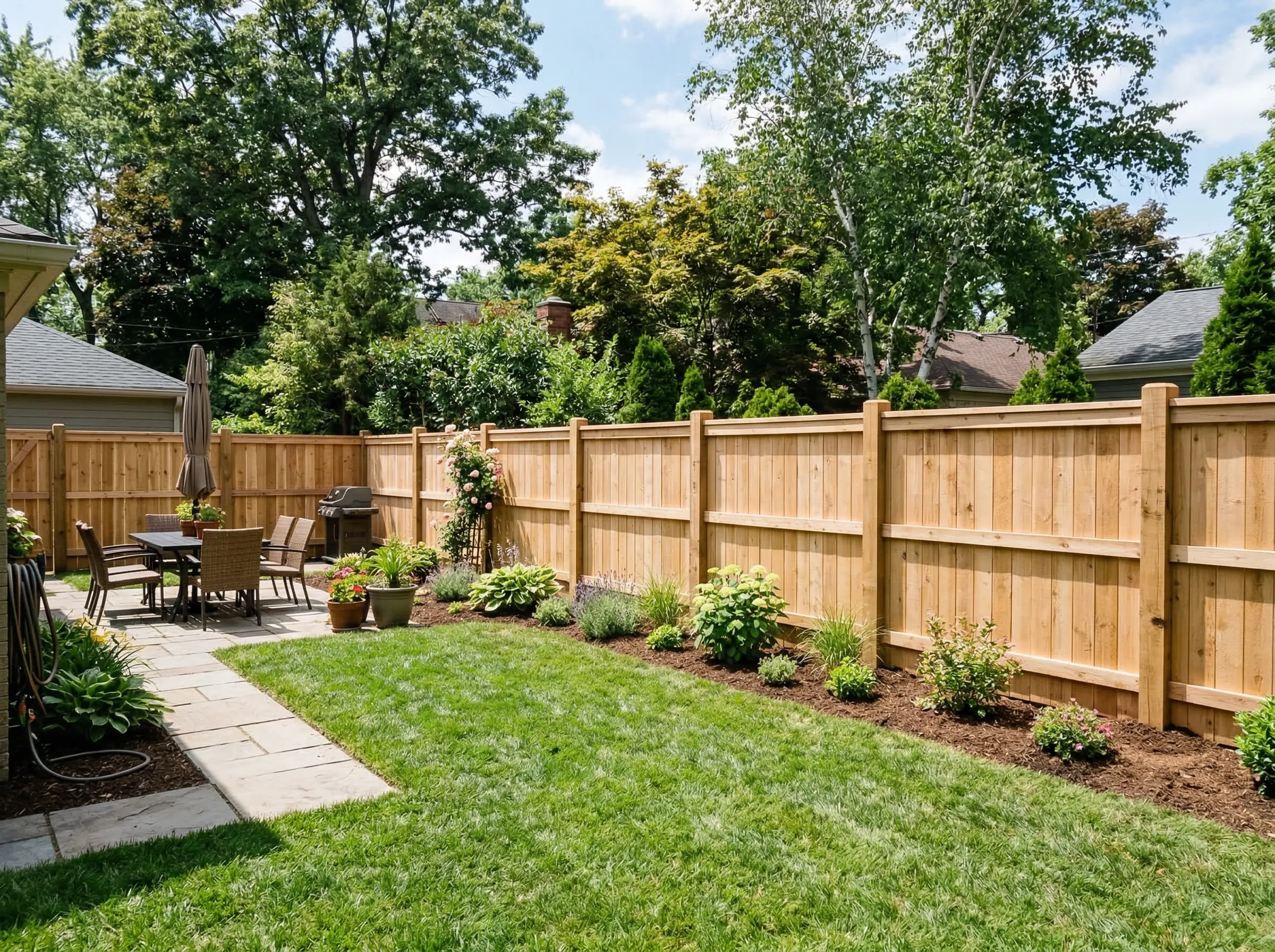Fence replacement project Johns Creek Georgia