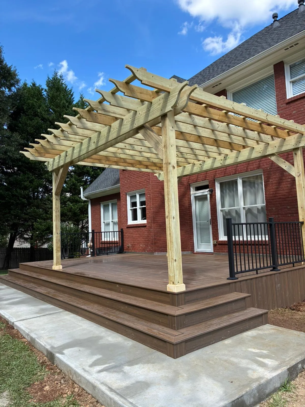 Pergola installation in Johns Creek, GA