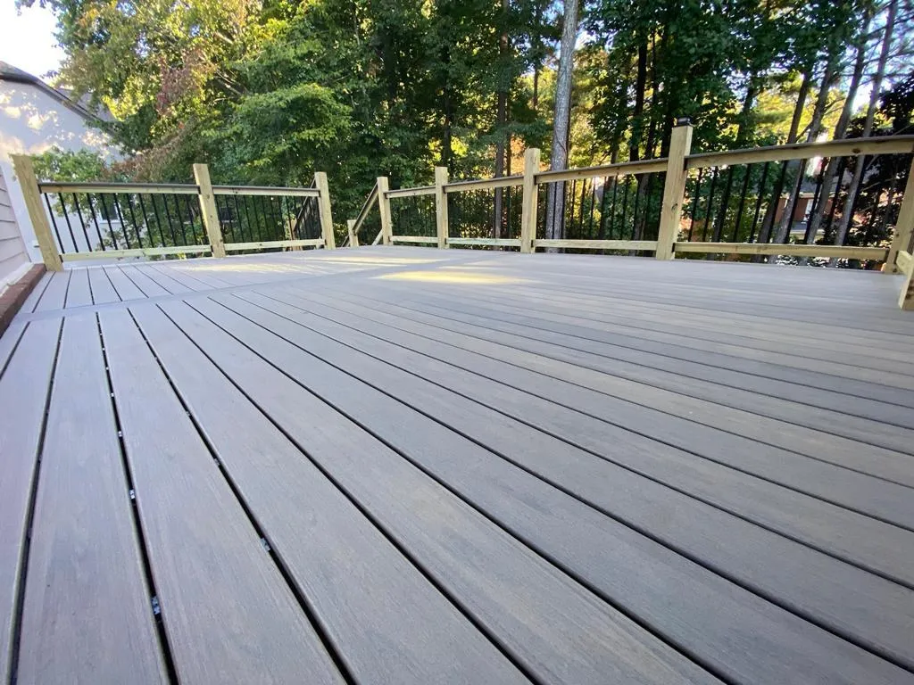 Deck resurfacing project in Johns Creek, GA