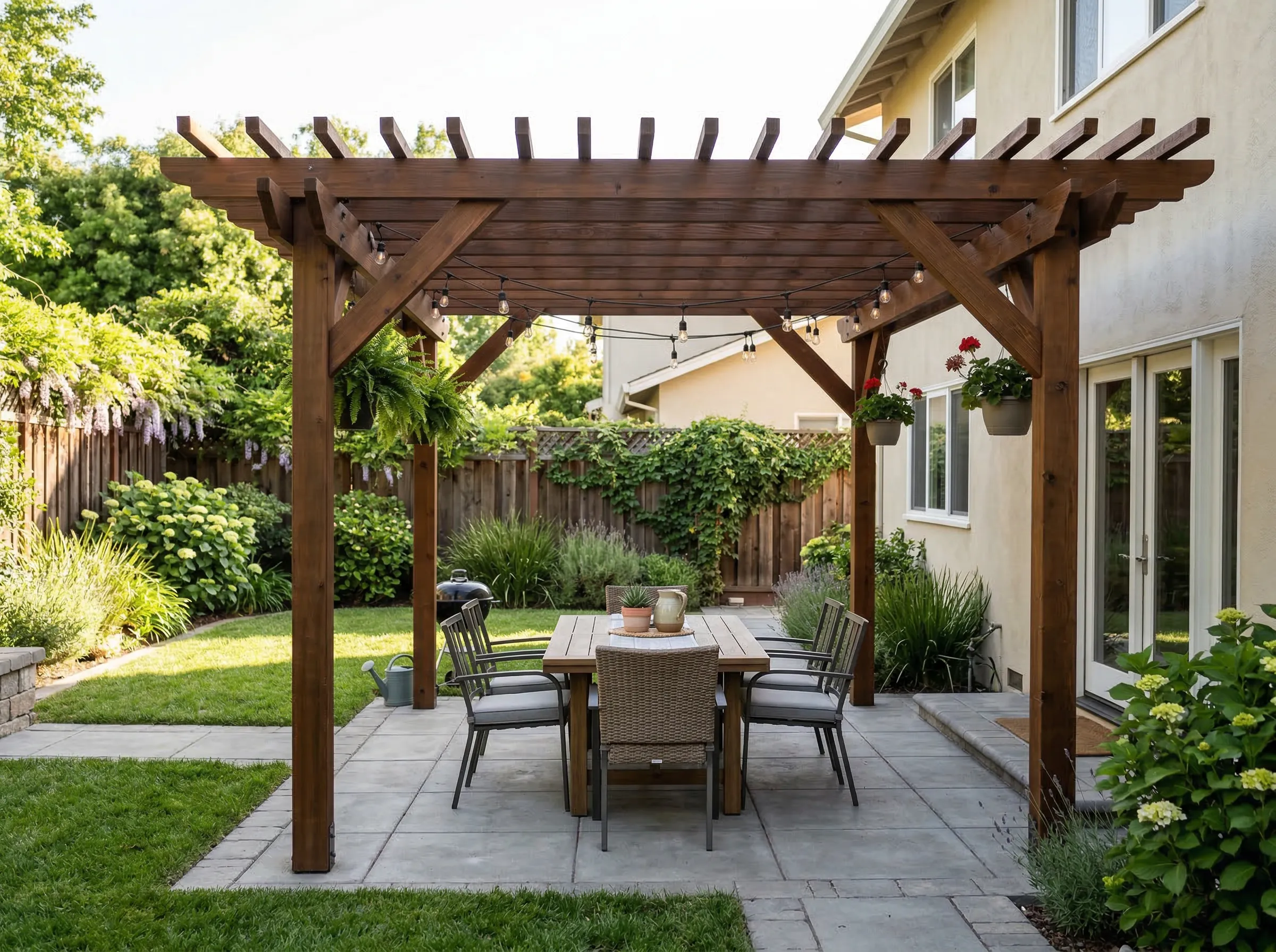 Patio pergola over deck Johns Creek