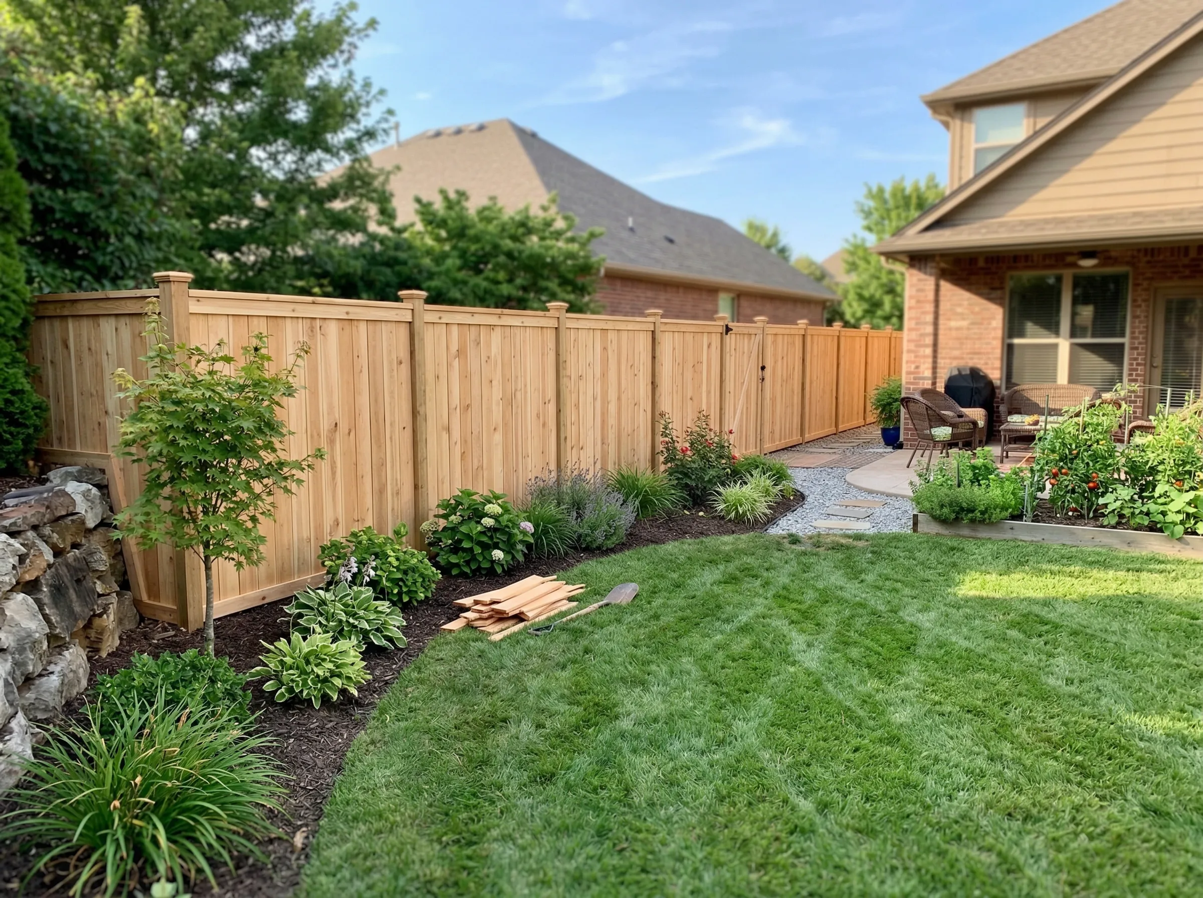 Fence installation project in Johns Creek, GA
