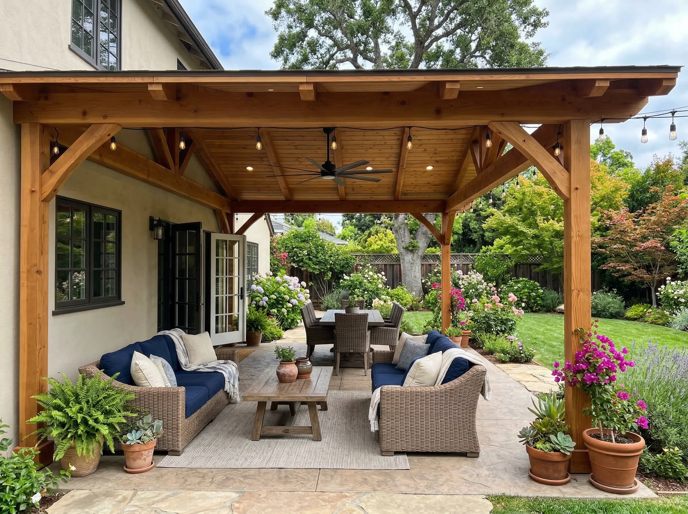 Professional patio cover and roof installation in Johns Creek, GA