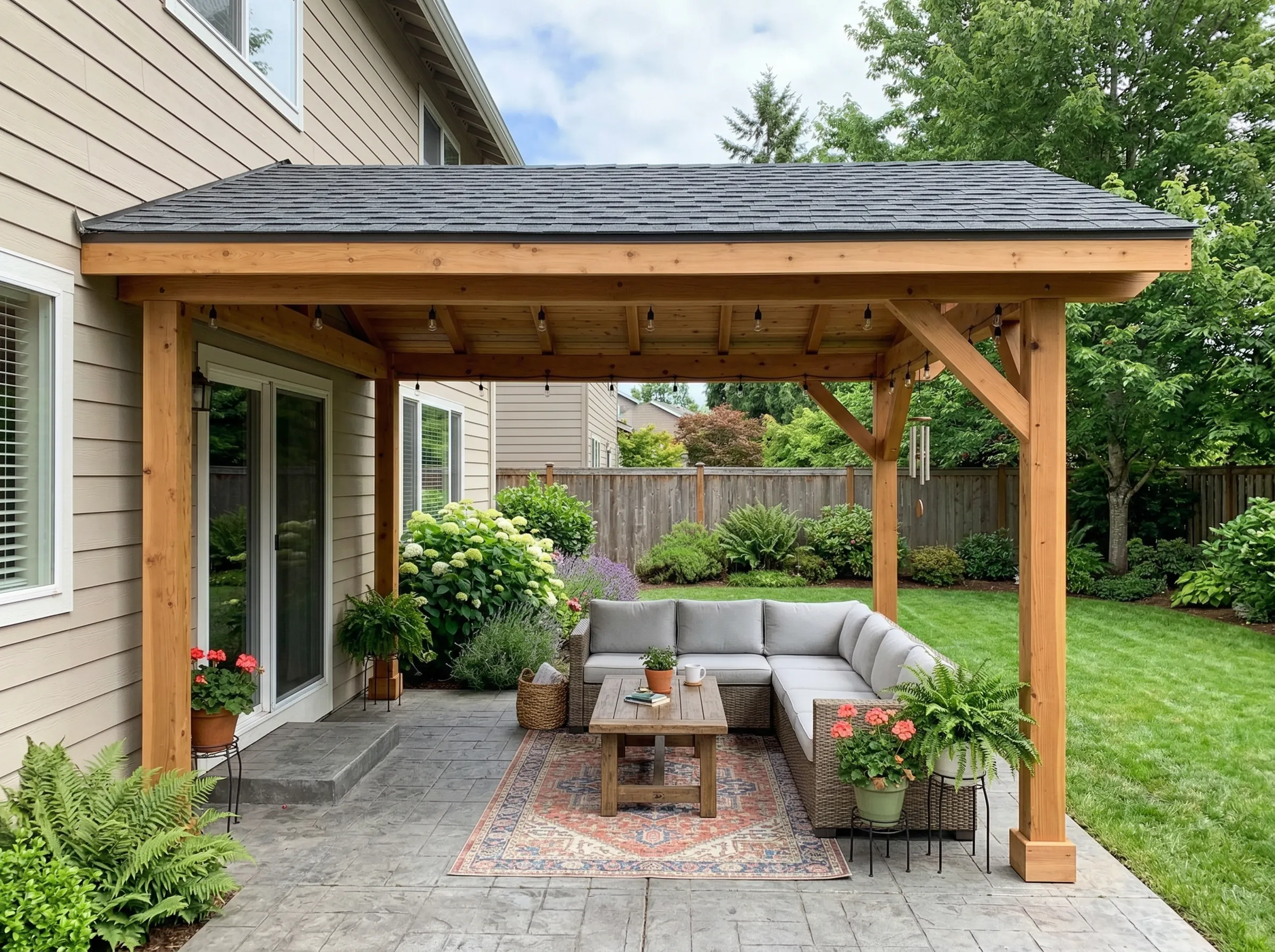 Outdoor shade structure in Johns Creek, GA