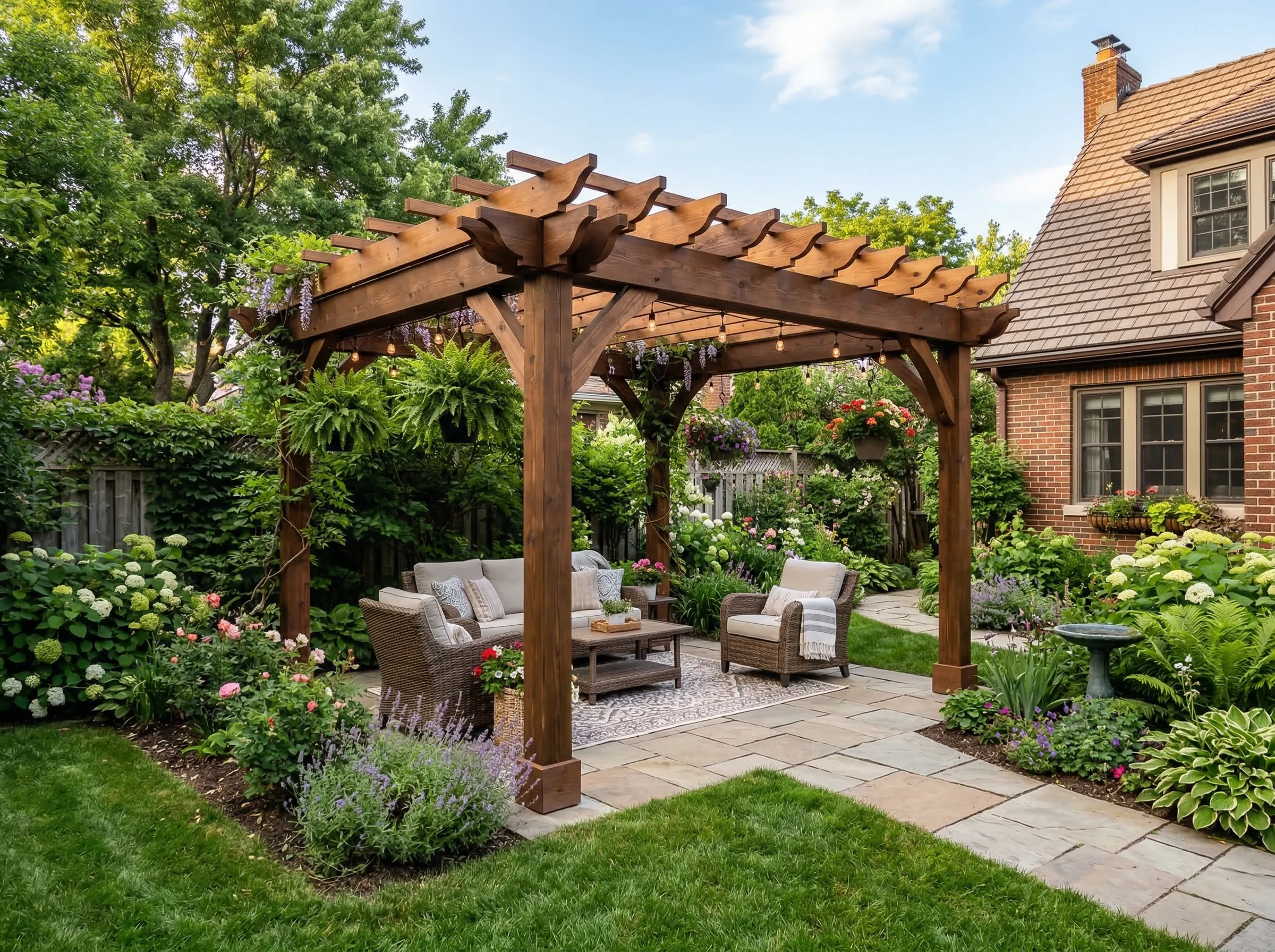 Pergola installation in Johns Creek, GA